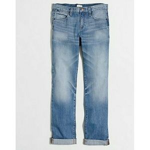 Sold J Crew Boyfriend Jeans Distressed Cropped